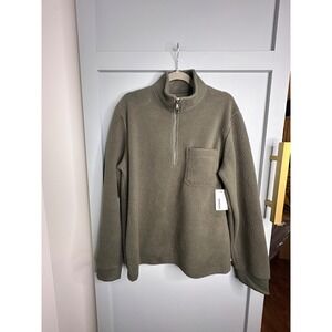 SONOMA‎ Mens Forest NGT Arctic Fleece Half Zip Pullover Long Sleeve Size M